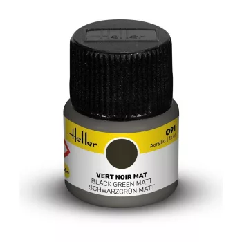 Heller - Peinture Acrylic 091 vert noir mat