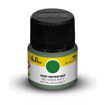 Heller - Peinture Acrylic 101 vert moyen mat