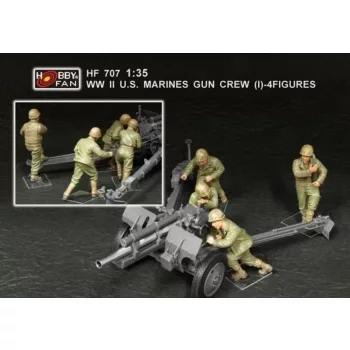 Hobby Fan - WWII U.S. Marines gun crew(set 1 4 fig.)