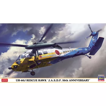   Hasegawa - Sikorsky Uh-60J Rescue Hawk J.A.S.D.F. Helicopter Military - 50Th Anniversary