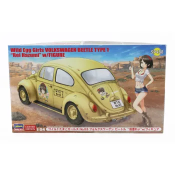   Hasegawa - VOLKSWAGEN BEETLE TYPE 1 WITH GIRL FIGURE REI HAZUMI 1965 /