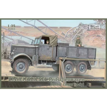   IBG Models - German Standard Diesel Platform Truck (Einheitsdiesel Pritschenwagen) With Metal Cargo Body