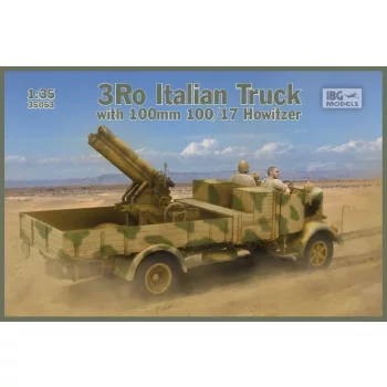 IBG Models - 3Ro Italian Truck With 100/17 100Mm Howitzer