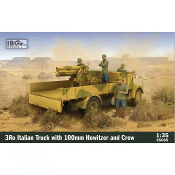   IBG - 1/35 3Ro Italian Truck with 100mm Howitzer and Crew Figures (4 figures included) 