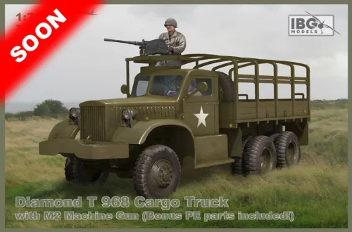 IBG Models - Diamond T 968 Cargo Truckâ With M2 Machine Gun (Bonus Pe Parts Included)