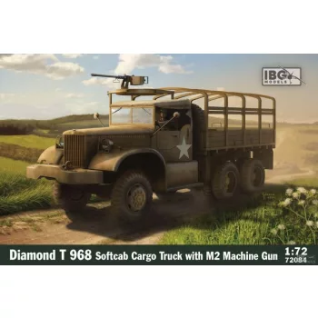   IBG - 1:72 Diamond T 968 Softcab Cargo Truck with M2 Machine Gun - IBG