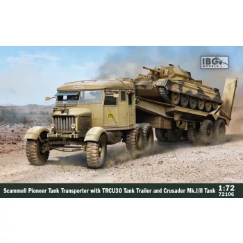   IBG - 1/72 Scammell Tank Transporter with TRCU30 Trailer and Crusader Mk.I/II (2in1)