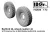 IBG - 1/72 Bedford QL Wheels (Pattern 2) - 3d printed