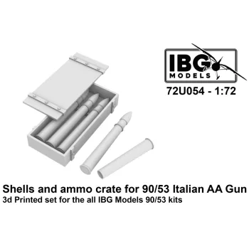   IBG - 1/72 Shells and ammo crates for 90/53 Italian Anti Aircraft Gun