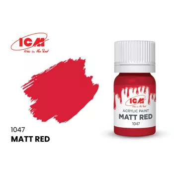 ICM - RED Matt Red bottle 12 ml
