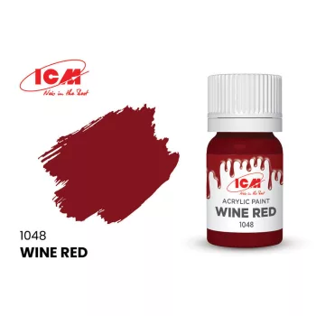 ICM - RED Wine Red bottle 12 ml