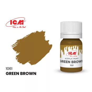 ICM - BROWN Green Brown bottle 12 ml