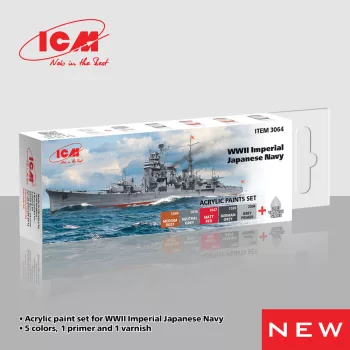   ICM - Acrylic Paint Set for WWII Imperial Japanese Navy  6 x12 ml