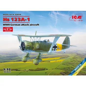   ICM - Hs 123A-1, WWII German attack aircraft (100% new molds)