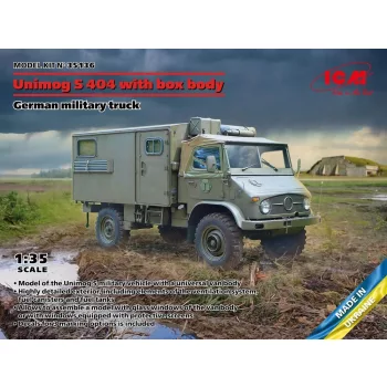 ICM - Unimog S 404 with box body,German military truck