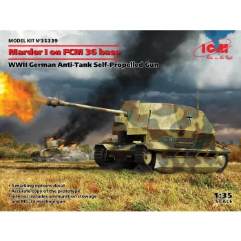   ICM - Marder I on FCM 36 base, WWII German Anti-Tank Self-Propelled Gun