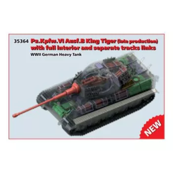   ICM - Pz.Kpfw. VI Ausf.B King Tiger late productioen with full interior