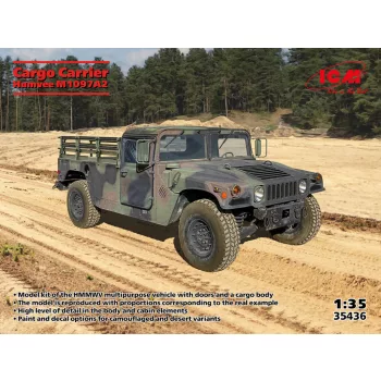 ICM - 1:35 Cargo Carrier Humvee M1097A2 - ICM