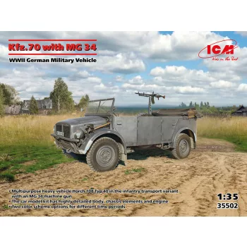 ICM - Kfz.70 with MG 34, WWII German Military Vehicle