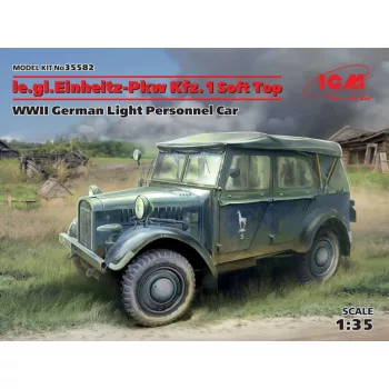   ICM - le.gl.Einheitz-Pkw Kfz.1 Soft Top WWII German Light Personnel Car