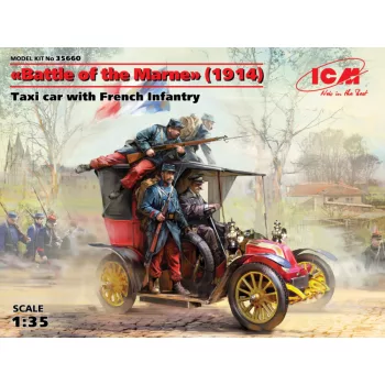 ICM - Battle of the Marne 1914 Taxi car wit French Infantry