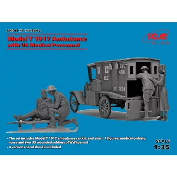 ICM - Model T 1917 Ambulance with US Medical Personnel