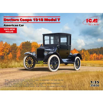   ICM - Doctors Coupe 1917 Model T, American Car (100% new moulds)