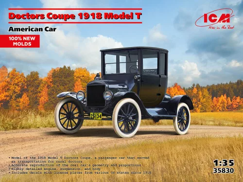 ICM - Doctors Coupe 1917 Model T, American Car (100% new moulds)