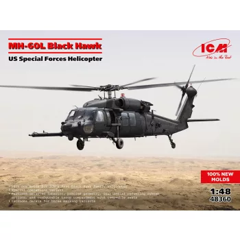   ICM - MH-60L Black Hawk, US Special Forces Helicopter (100% new molds)