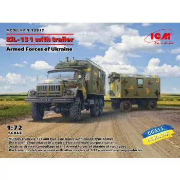   ICM - 1:72 ICM ZiL-131, Truck with trailer Armed Forces of Ukraine