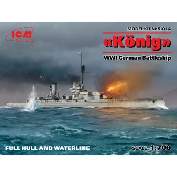 ICM - König WWI German Battleship Full hull and waterline