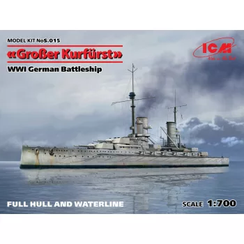 ICM - Großer Kurfürst (Full hull) WWI German Battleship
