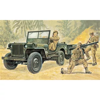 Italeri - Willys Mb Jeep With Trailer