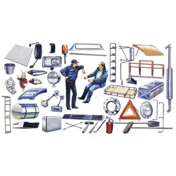 Italeri - Truck Shop Accessories 1/24 Truck And Trailers