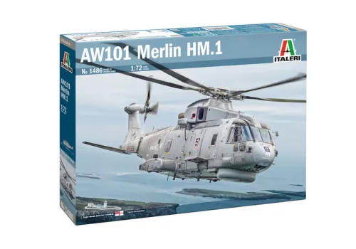 Italeri - 1:72 British Combat Helicopter AgustaWestland AW101 Merlin HM.1