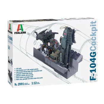 Italeri - 1:12 F-104 G COCKPIT