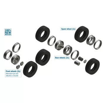 Italeri - European Tractors Tyres And Rims, (3909S)