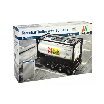 Italeri - Tecnokar Trailer With  20Ft tank