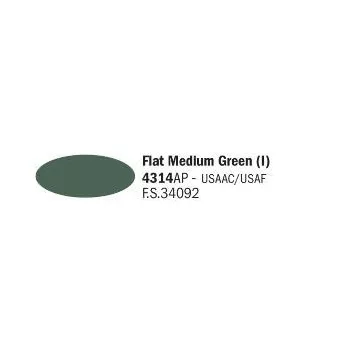 Italeri - Flat Medium  Green (I) - Acrylic Paint (20 Ml)