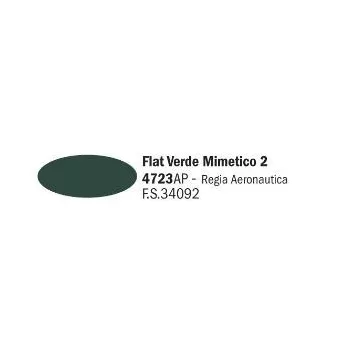 Italeri - Flat Verde Mimetico 2 - Acrylic Paint (20 Ml)