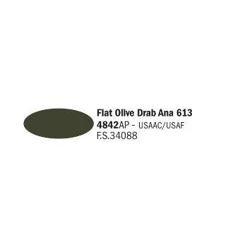 Italeri - Flat Olive Drab Ana 613 - Acrylic Paint (20 Ml)