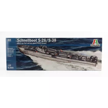   Italeri - BOAT S-BOOT S-26/S-38 MOTOSILURANTE NAVY MILITARY 1945 - Lungh.LENGHT cm 99.9 /