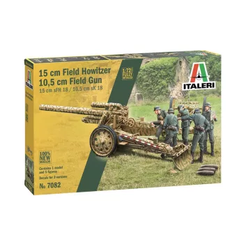 Italeri - 1:72 15 cm Field Howitzer / 10,5 cm Field Gun