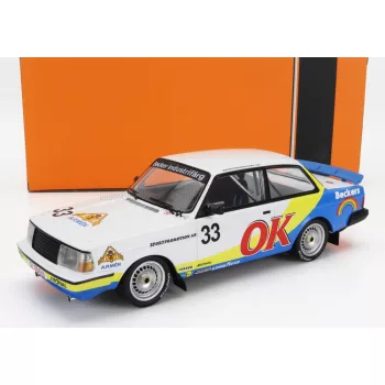   Ixo-Models - VOLVO 240 TURBO TEAM BECKERS N 33 ZOLDER ETCC 1985 P.G.ANDERSSON - G.PETERSSON - M.LINDEN WHITE YELLOW BLUE