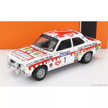   Ixo-Models - Ford England Escort Mki Rs 1600 (Night Version) Team Colt Racing N 1 2Nd Rally 1000 Lakes 1974 T.Makinen - H.Liddon White Red