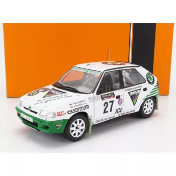   Ixo-Models - SKODA FELICIA N 27 RALLY RAC LOMBARD 1995 P.SIBERA - P.GROSS WHITE GREEN