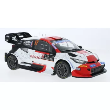   Ixo-Models - TOYOTA YARIS GR HYBRID RALLY1 TEAM TOYOTA GAZOO RACING WRT N 17 WINNER RALLY MONTECARLO 2023 SEBASTIAN OGIER - VINCENT LANDAIS WHITE RED BLACK