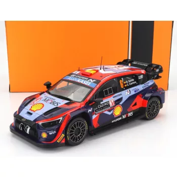   Ixo-Models - HYUNDAI i20 N RALLY1 TEAM SHELL MOBIS WRT N 6 7th RALLY MONTECARLO 2023 DANI SORDO - CANDIDO CARRERA 2 TONE BLUE RED