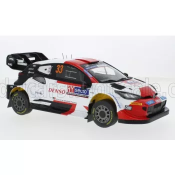   Ixo-Models - TOYOTA YARIS GR HYBRID RALLY1 TEAM TOYOTA GAZOO RACING WRT N 33 WINNER RALLY FINLAND 2023 ELFYN EVANS - SCOTT MARTIN WHITE RED BLACK
