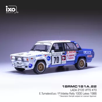   Ixo-Models - 1:18 Lada 2105 VFTS 1000 Lakes Rally #70 E.Tumalevicius / P.Videika 1986 - IXO